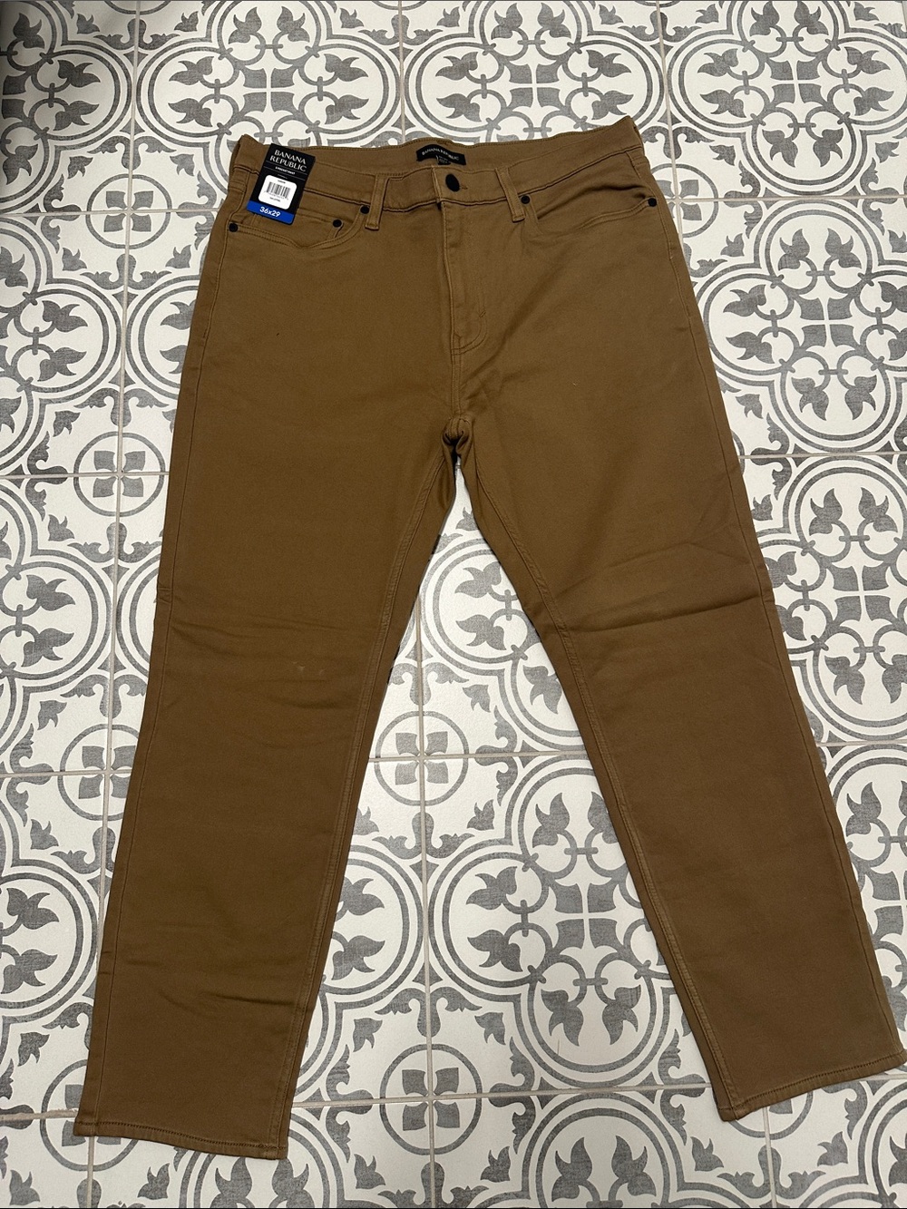 Banana Republic Slim Straight Jeans in Brown